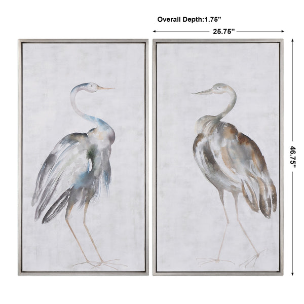 Summer Birds Hand Painted Canvases