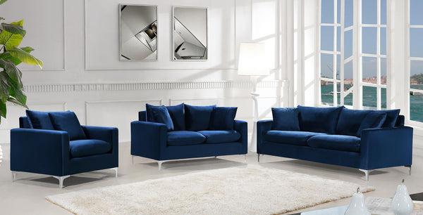 Lucy Chair In Navy Velvet