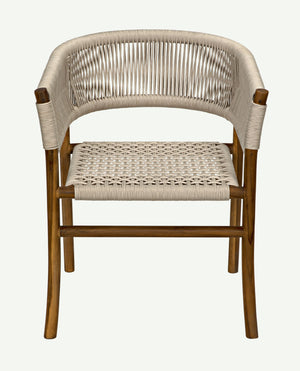 Conrad Chair, Teak with Woven Rope