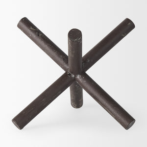 Astericks I (Large) 10L x 10W Brown Metal Decor Object
