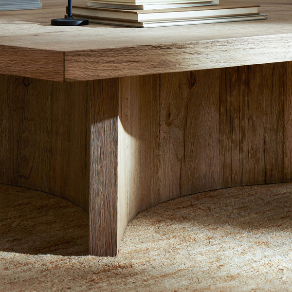 Brinton Square Coffee Table in Rustic