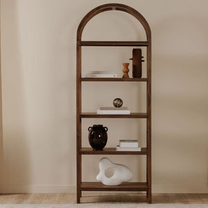 Moe's Eero Bookcase with Walnut Veneer Shelves
