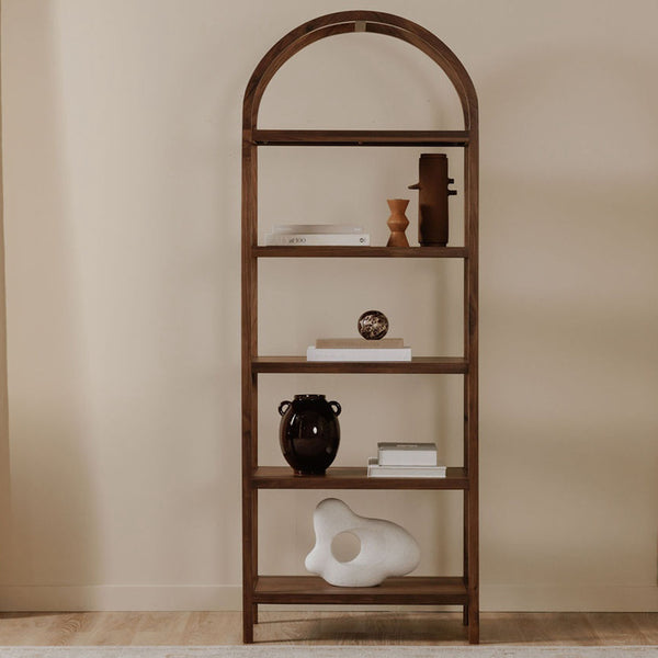 Moe's Eero Bookcase with Walnut Veneer Shelves