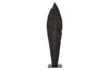 Carved Leaf on Stand, Burnt, Large