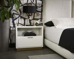 JENKINS NIGHTSTAND - HIGH GLOSS CREAM