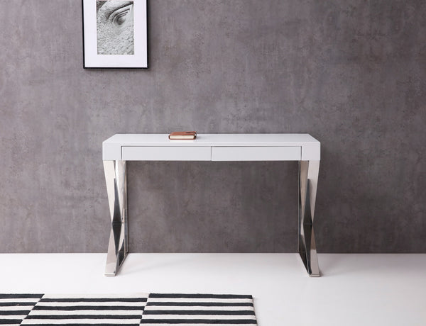 Vivian Modern Noho Desk in White