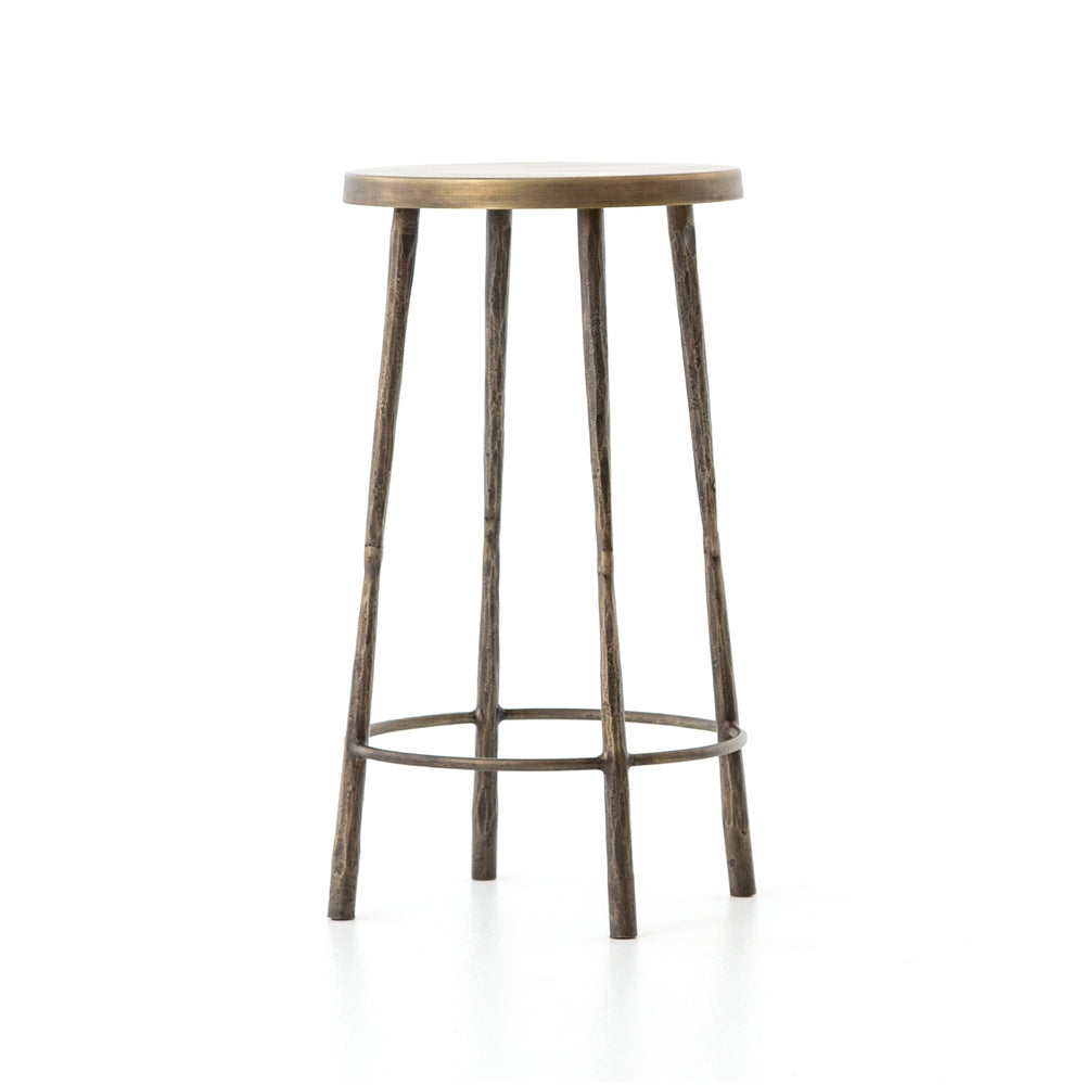 Westwood Counter Stool In Antique Brass