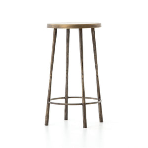 Westwood Counter Stool In Antique Brass