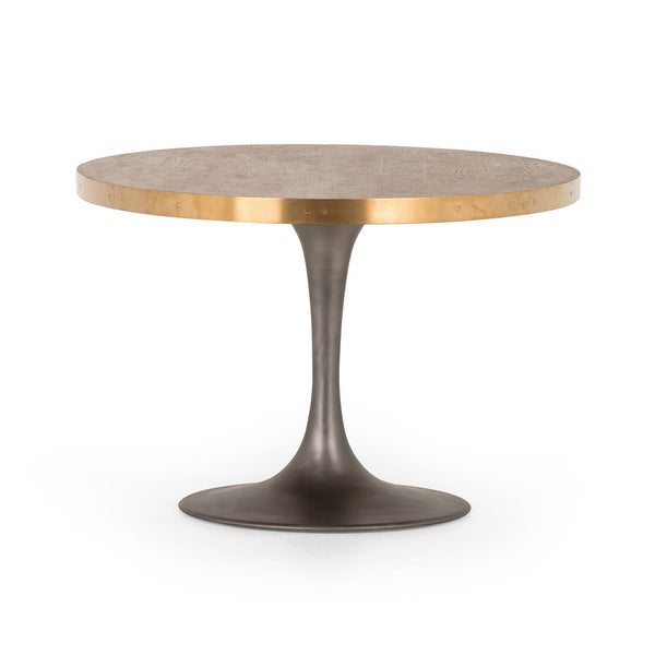 Evans Oval Dining Table - Reclaimed Burnt Oak