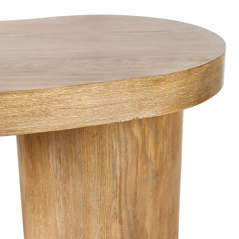 Leeds Desk - Blonde Oak Veneer