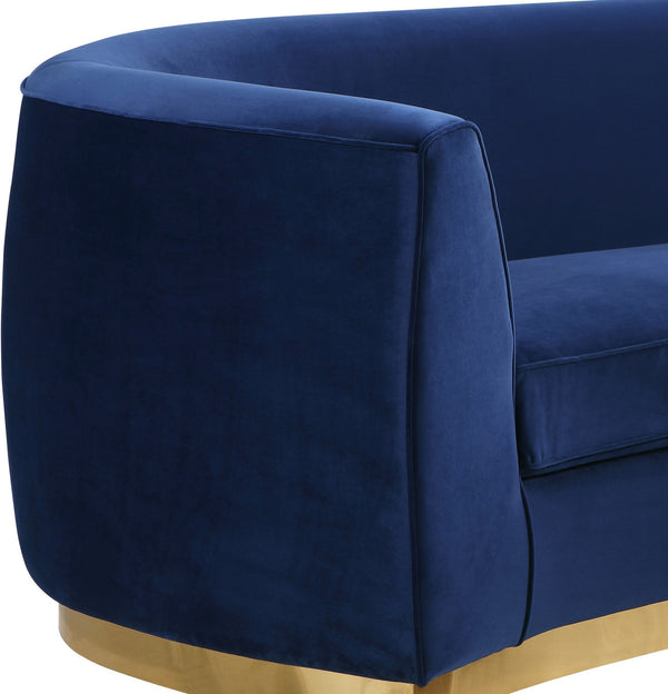 Crystal Chair In Navy Velvet and Gold