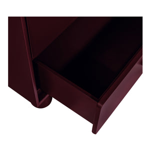 Moe's Jolene 6-Drawer Dresser in Deep Red