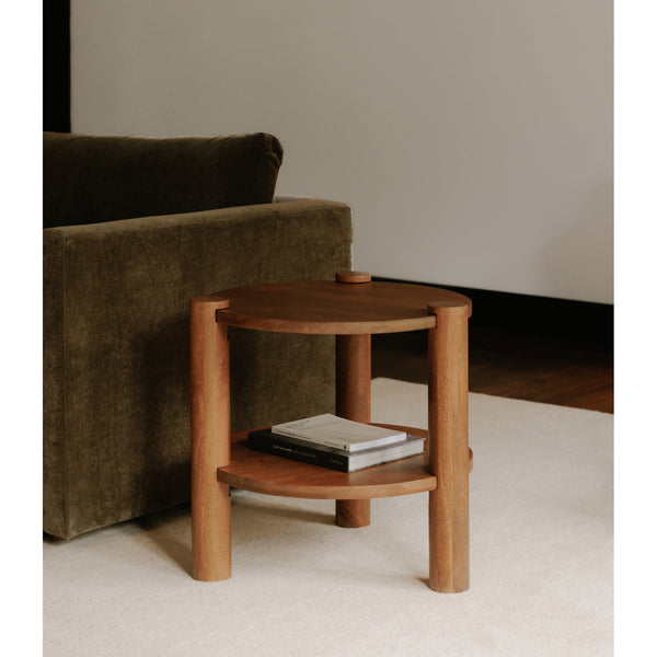 Olsen Accent Table Vintage Brown Mango Wood