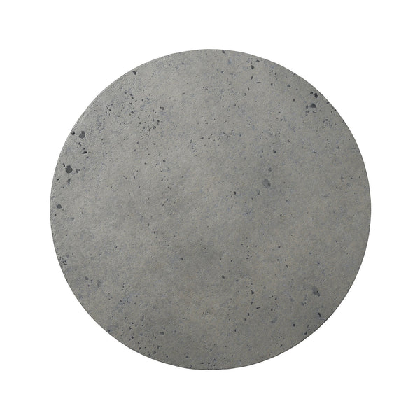 Higgins Outdoor Round Propane Enclosure In Pewter Concrete