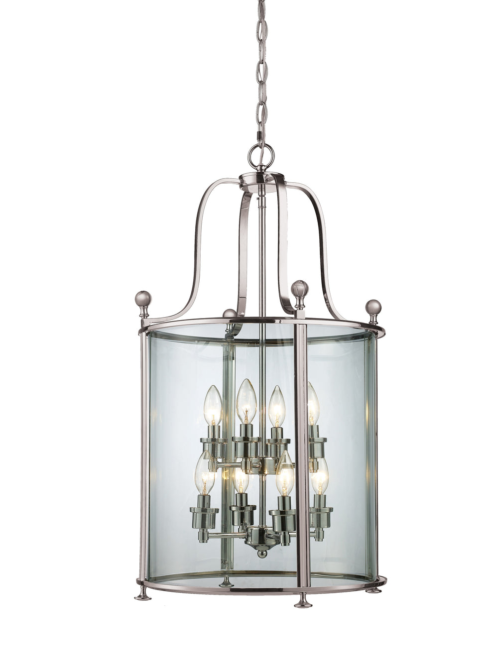 Wyndham 8 Light Pendant in Brushed Nickel Finish