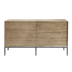 Hathaway KD Dresser 6 Drawers, Drifted Sand
