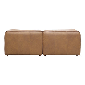 Moe's Form Nook Modular Sectional in Sonoran Tan Leather