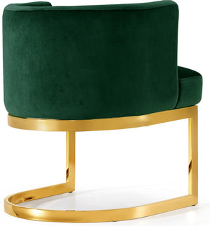 Donna Dining Chair In Green Velvet