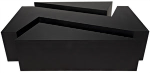 Element Industrial Steel Coffee Table in Matte Black