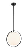 Midnetic 1 Light Mini Pendant in Matte Black Finish