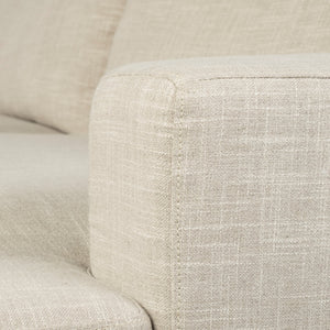 Colburne II 95" Beige Upholstered Three Seater Sofa