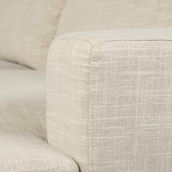 Colburne II 95" Beige Upholstered Three Seater Sofa