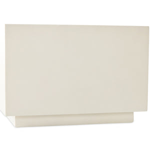 Parish Concrete Cube In White Concrete