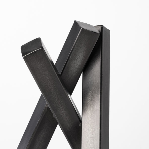 Bastian (Large) 9L x 8W Black Metal Abstract Object