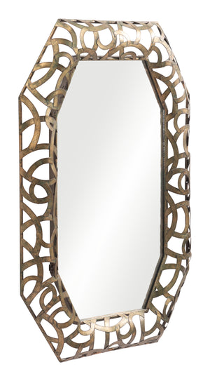 Kin Mirror Antique Gold