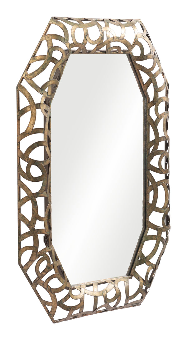 Kin Mirror Antique Gold