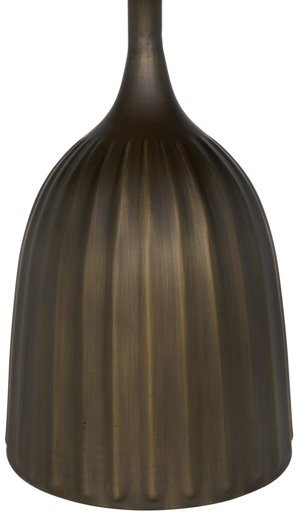 Samuel Side Table, Aged Brass