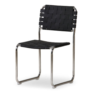 Moe's Moma Dining Chair Set - Black Leather