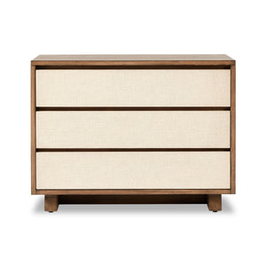 Grove Nightstand In Beige Painted Linen