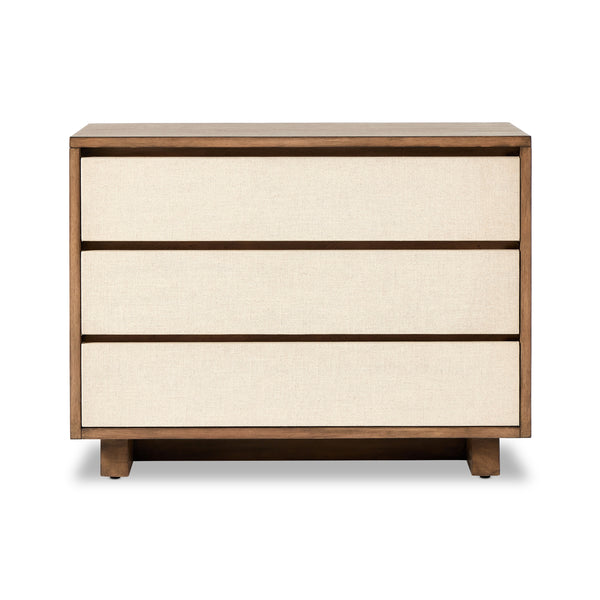 Grove Nightstand In Beige Painted Linen