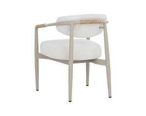 MARITA DINING ARMCHAIR - GREIGE - LOUIS CREAM