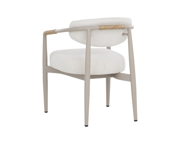 MARITA DINING ARMCHAIR - GREIGE - LOUIS CREAM