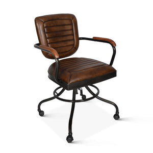 Oden Desk Chair, Antique Whiskey Leather