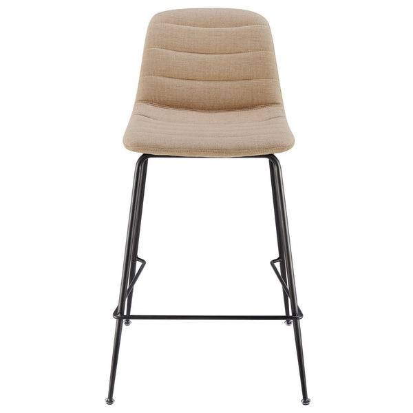 Caleb Fabric Counter Stool In Penta Linen