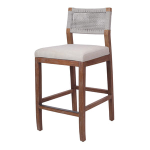 Pierre Rope Counter Stool In Gray 