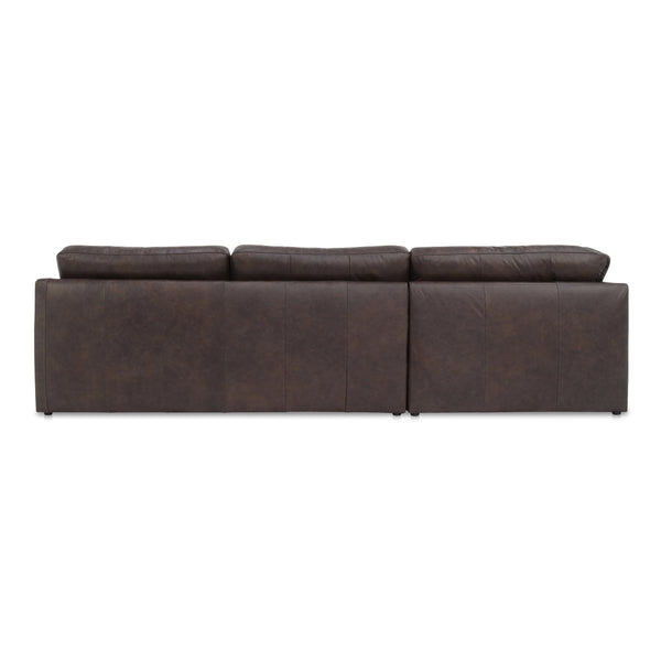 Thurlow Corner Modular Sectional in Espresso Brown Leather