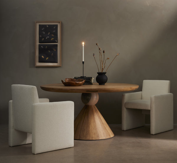 Kima Dining Chair In Fayette Cloud