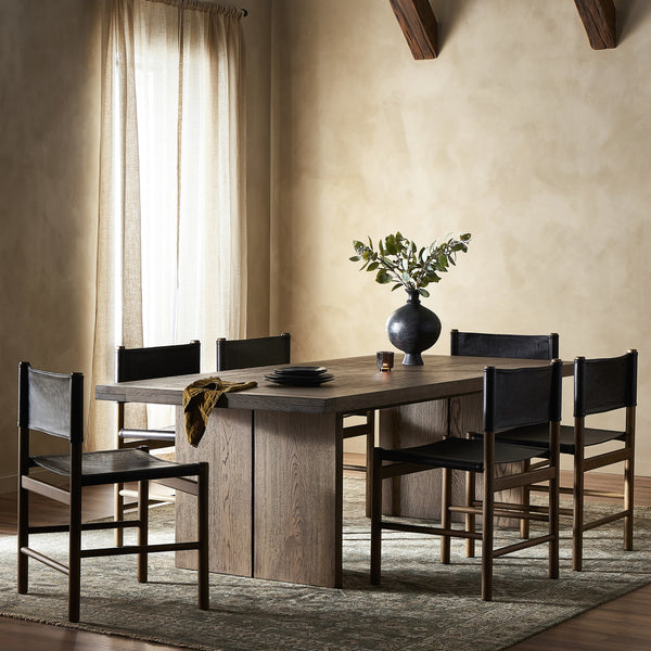 Warby Dining Table 94" in Worn Oak