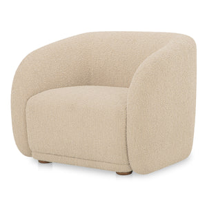 Moe's Faye Accent Chair in Beige Boucle