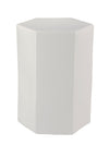 Porto Ceramic Indoor/Outdoor Side Table-Small, White
