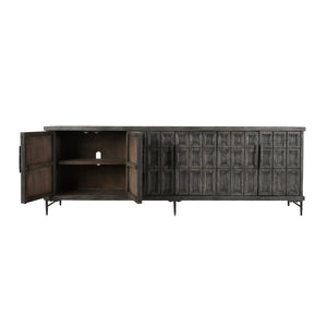 Willmark Solid Wood 6Dr Cabinet - Reclaimed Pine & Iron