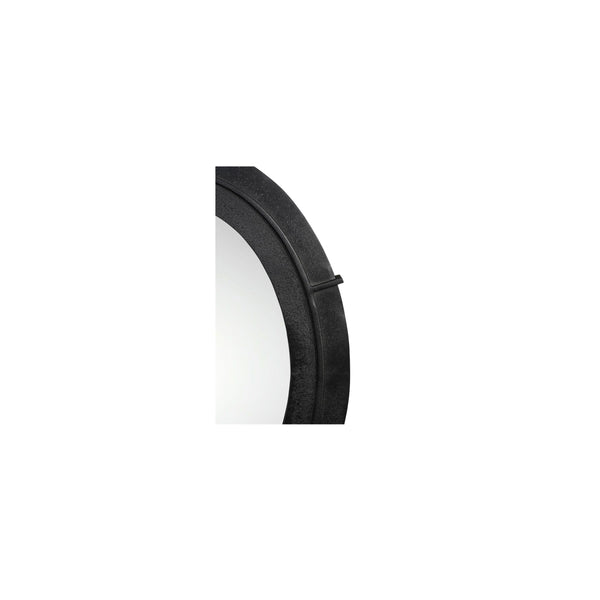 Moe's Antoni Oval Mirror in Black Iron