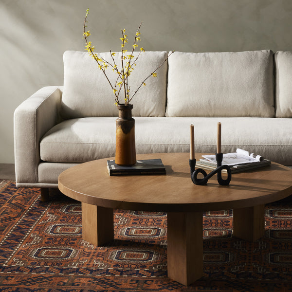 Mesa Large Round Coffee Table In Lght Brshd