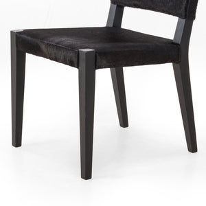 Villa Dining Chair In Dark Hair On Hide