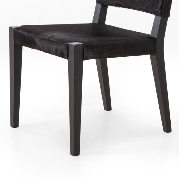 Villa Dining Chair In Dark Hair On Hide