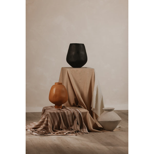 Moe's Voss Decorative Vessel in Black EcoMix